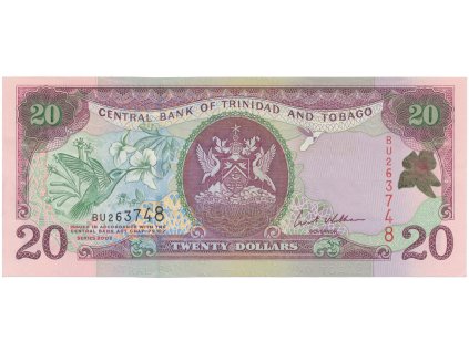 53439 53439 trinidad a tobago 20 dollars 2002 p 44b
