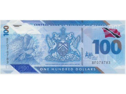 53460 53460 trinidad a tobago 100 dollars 2019 plastova p 69