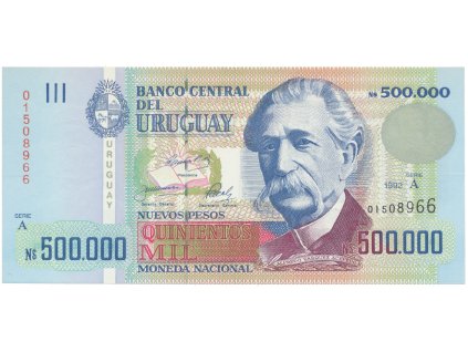 53475 53475 53475 uruguay 500 000 nuevos pesos 1992 p 77