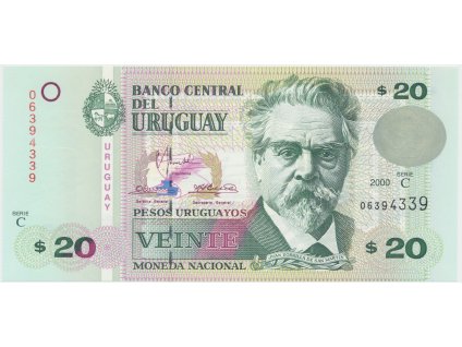 53481 uruguay 20 pesos uruguayos 2000 p 83a