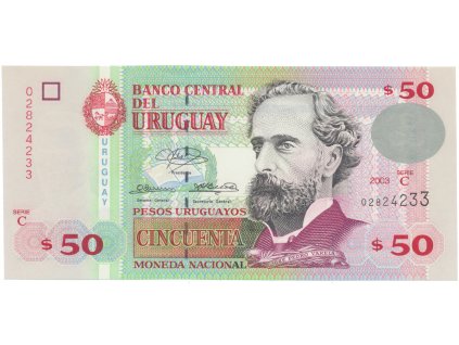 Uruguay, 50 Pesos Uruguayos 2003, P.84