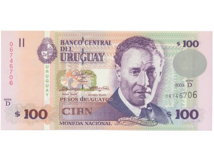 Uruguay, 100 Pesos Uruguayos 2003, P.85