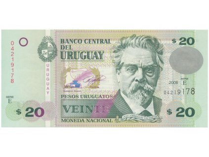 53493 53493 uruguay 20 pesos uruguayos 2008 p 86a