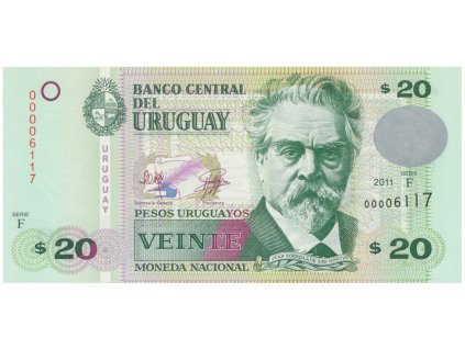 Uruguay, 20 Pesos Uruguayos 2011, P.86b