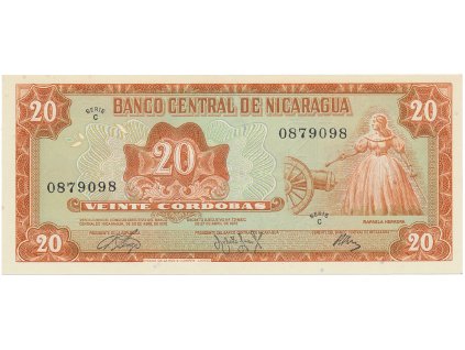 55693 nikaragua 20 cordobas 1972 p 124