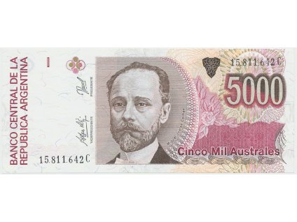 55957 55957 argentina 5000 australes 1989 1991 p 330e