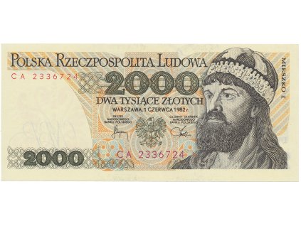 55999 polsko 2000 zlotych 1982 p 147c