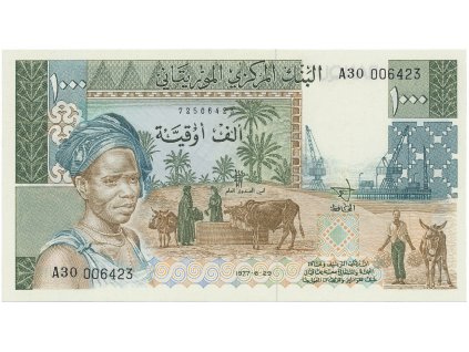 56041 56041 mauretanie 1000 ouguiya 1975 nevydana p 3c