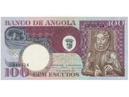 56044 angola 100 escudos 1973 p 106