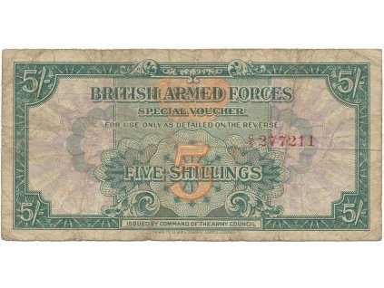 56131 56131 56131 velka britanie 5 shillings 1946 baf vojenske vydani p m13a