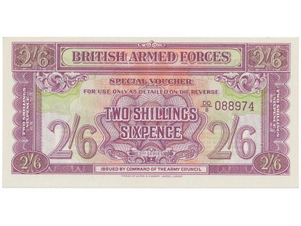 56161 56161 56161 velka britanie 2 shillings 6 pence 1943 bma vojenske vydani vodotisk p m19b