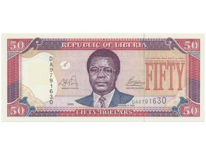 56164 56164 liberie 50 dollars 2003 p 29a