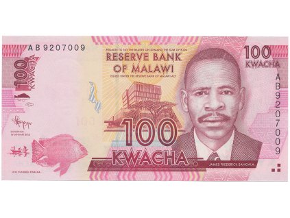 56215 56215 malawi 100 kwacha 2012 p 59