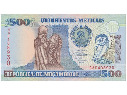 56218 56218 mosambik 500 meticais 1991 p 134