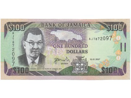 Jamajka, 100 Dollars 2007, P.84c