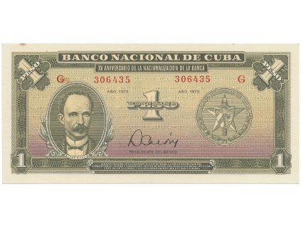 56365 kuba 1 peso 1975 tisk stc praha pametni vydani p 106