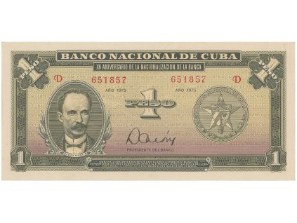 56368 kuba 1 peso 1975 tisk stc praha pametni vydani p 106