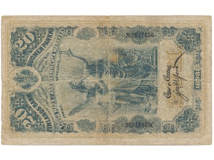 56458 56458 finsko 20 markka 1898 p 5a