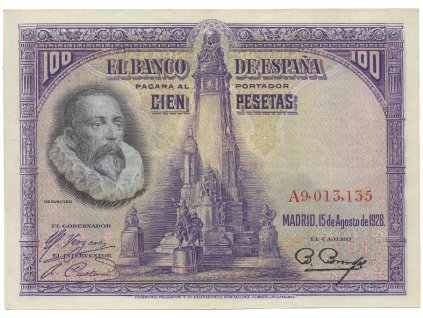 56548 56548 56548 spanelsko 100 pesetas 1928 serie a p 76a