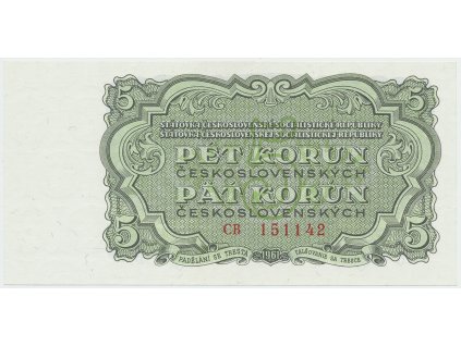 58381 58381 ceskoslovensko 5 koruna 1961 serie cb hej 99a