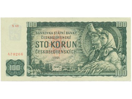 58402 ceskoslovensko 100 koruna 1961 ii vydani serie x hej 102ax