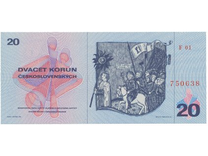 58414 ceskoslovensko 20 koruna 1970 prvni serie f 01 hej 104af