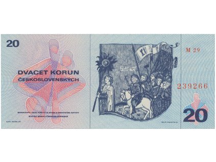 58420 ceskoslovensko 20 koruna 1970 serie m hej 104am