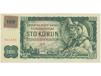 58477 ceska republika 100 koruna 1961 kolek 1993 ii vydani serie g hej cz4bg