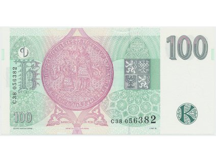 58600 ceska republika 100 koruna 1997 serie c hej cz22ac