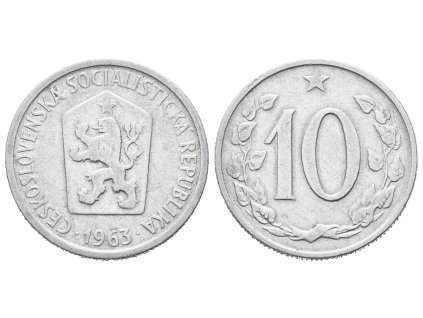 10 Haléř 1963 varianta
