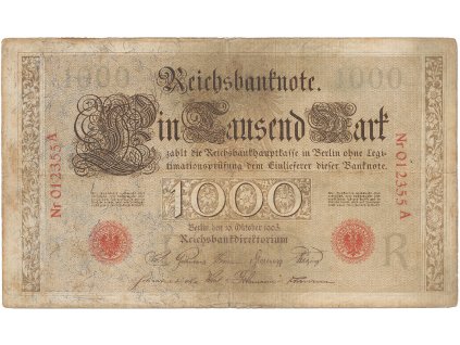 59022 59022 nemecko 1000 mark 1903 ro 21 2x natrz 3 mm