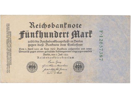 59247 nemecko 500 mark 1922 zeleny 8 mistny cislovac ro 71c