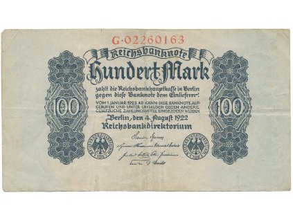 59268 59268 nemecko 100 mark 1922 ro 72