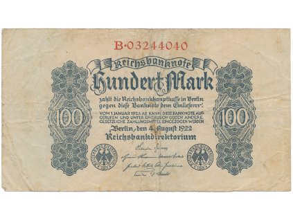59271 59271 nemecko 100 mark 1922 ro 72