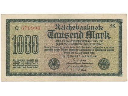 59403 59403 nemecko 1000 mark 1922 vod maander cervene 6 mistne cislo ro 75g