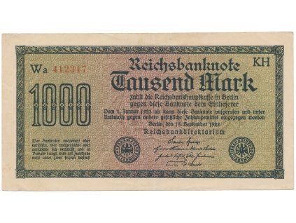 59526 59526 59526 nemecko 1000 mark 1922 vod achterstreifen ro 75o