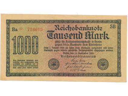 59565 59565 nemecko 1000 mark 1922 vod dornen ro 75d