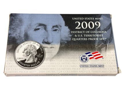 USA, Sada stříbrných 50 Cent mincí 2009 - Territories