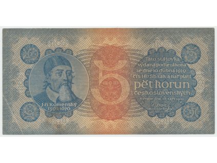 62047 62047 ceskoslovensko 5 koruna 1921 serie 3 hej 18a