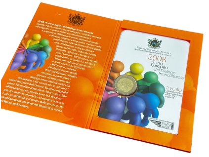 62461 2 62461 2 62461 2 san marino 2 euro 2008 evropsky rok mez vztahu