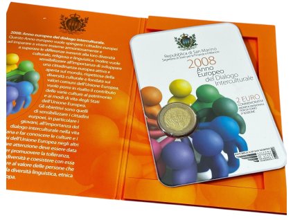 62461 3 62461 3 62461 3 san marino 2 euro 2008 evropsky rok mez vztahu