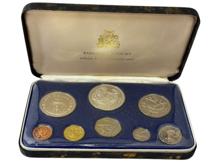 62566 2 62566 2 barbados sada obeznych minci 1974 proof