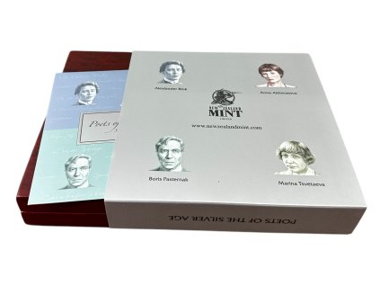 62575 novy zeland sada stribrnych pametnich minci poets of the silver age