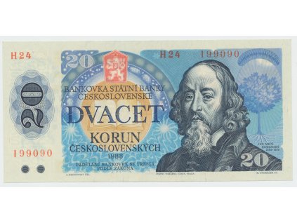 63343 63343 ceskoslovensko 20 koruna 1988 serie h hej 109ah