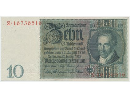 63796 nemecko 10 reichsmark 1929 typ h h posledni serie z hej d2a