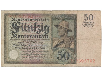 63880 63880 nemecko 50 rentenmark 1925 hej d15a