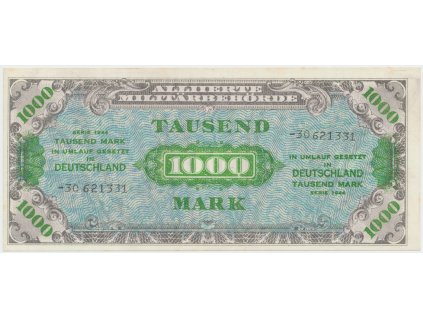 63952 okupacni poukazky allierte 1000 mark 1944 tisk sssr 8 mistny cislovac hej am8c