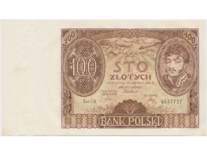 63997 63997 polsko 100 zlotych 1934 hej pl12a