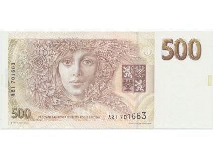 64231 ceska republika 500 koruna 1993 serie a tisk anglie hej cz10a1