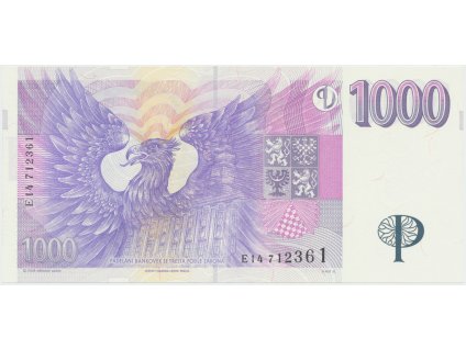 Česká republika, 1000 Koruna 1996, série E, Hej.CZ19aE